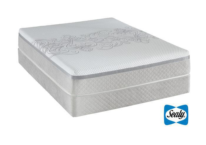 Sealy Trust Cushion Firm Queen & 9" Box Spring Set,Sealy