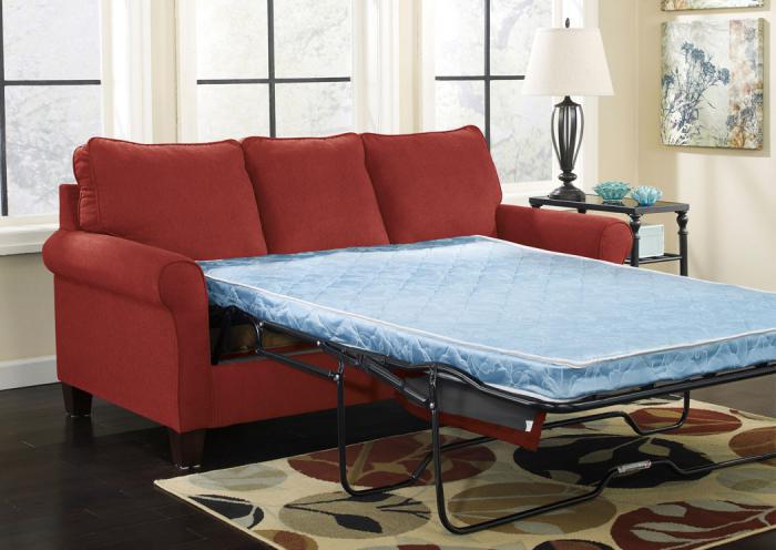 Zeth Crimson Queen Sofa Bed,Jennifer Convertibles