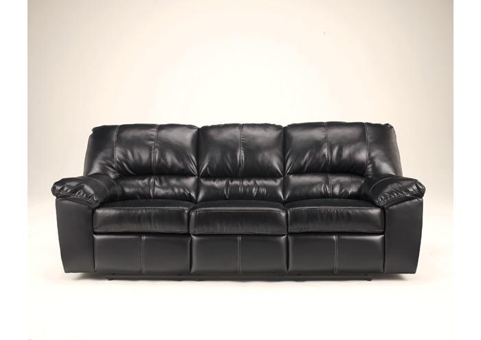 DuraBlend Black Reclining Sofa,Jennifer Convertibles
