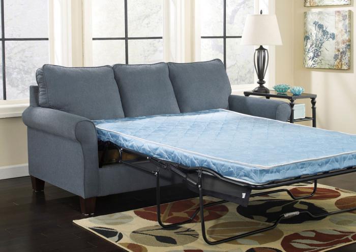 Zeth Denim Twin Sofa Bed,Jennifer Convertibles