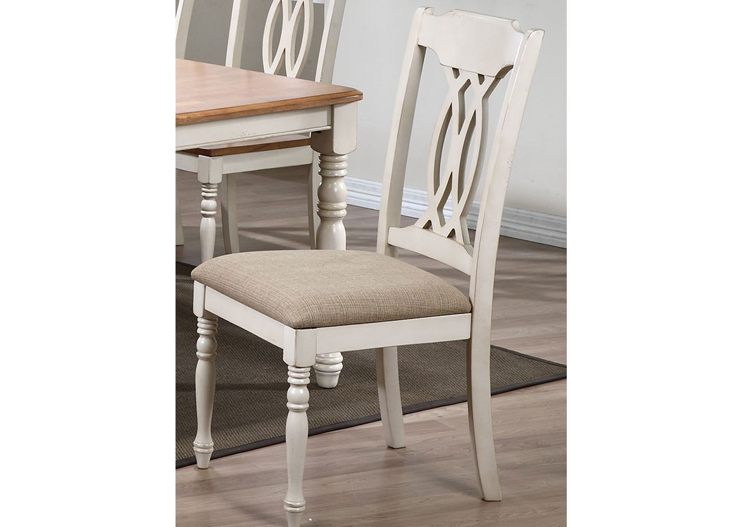 Upholstered Biscotti Traditional Back Side Chair (Set of 2),Iconic