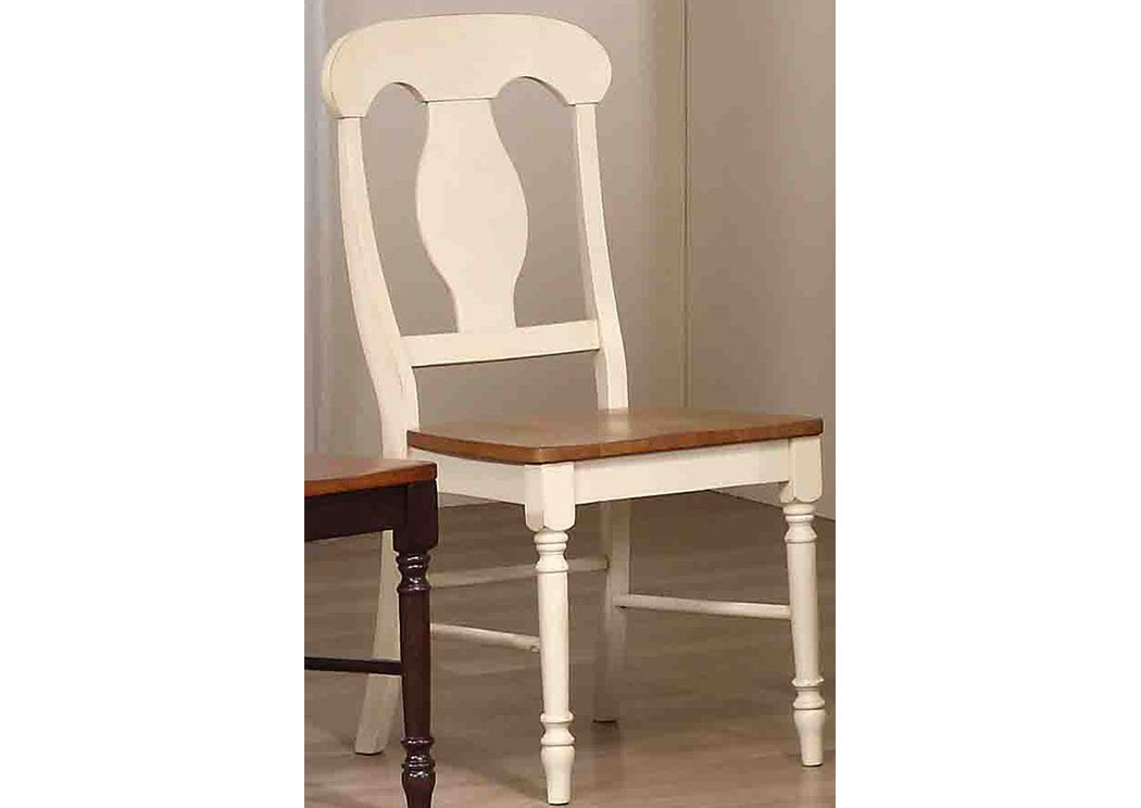Caramel/Biscotti Napoleon Back Side Chair (Set of 2),Iconic
