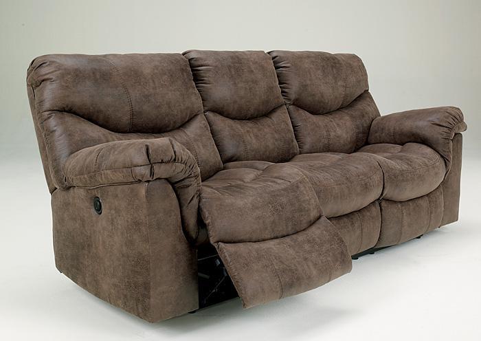 Alzena Gunsmoke Reclining Sofa,Jennifer Convertibles