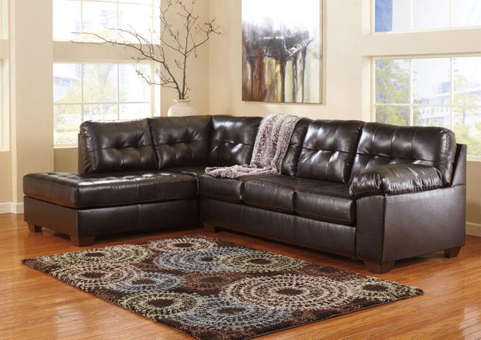 Jaclyn Chocolate Left Arm Facing Chaise Sofa,Jennifer Convertibles