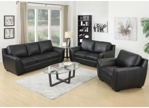 Image for Mantova Loveseat Leather Match* - *top grain leather where the body touches, vinyl sides