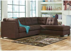 Image for Walnut Right Arm Facing Chaise End Sectional (Im worth the wait!)