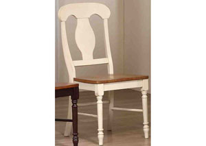 Caramel/Biscotti Napoleon Back Side Chair (Set of 2)