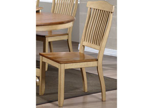 Image for Honey/Sand Open Slat Back Side Chair (Set of 2)