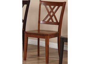 Cinnamon Double X-Back Side Chair (Set of 2)