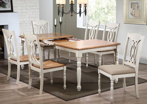 Image for Caramel/Biscotti Rectangular Dining Table w/Turned Legs